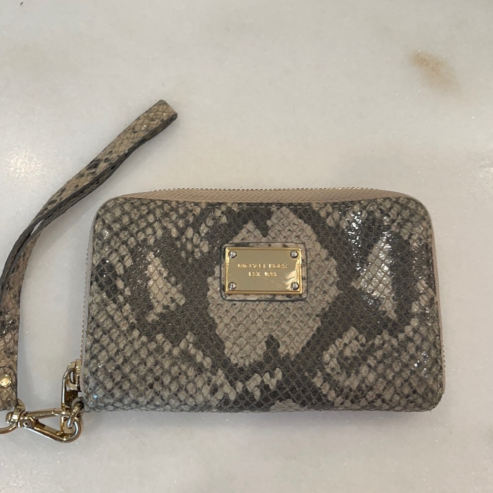 Michael Kors Snakeskin Wristlet